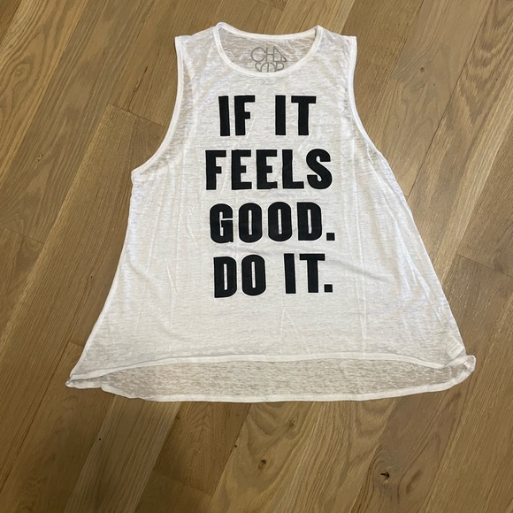 Chaser if it feels good do it white tank top - Picture 2 of 4
